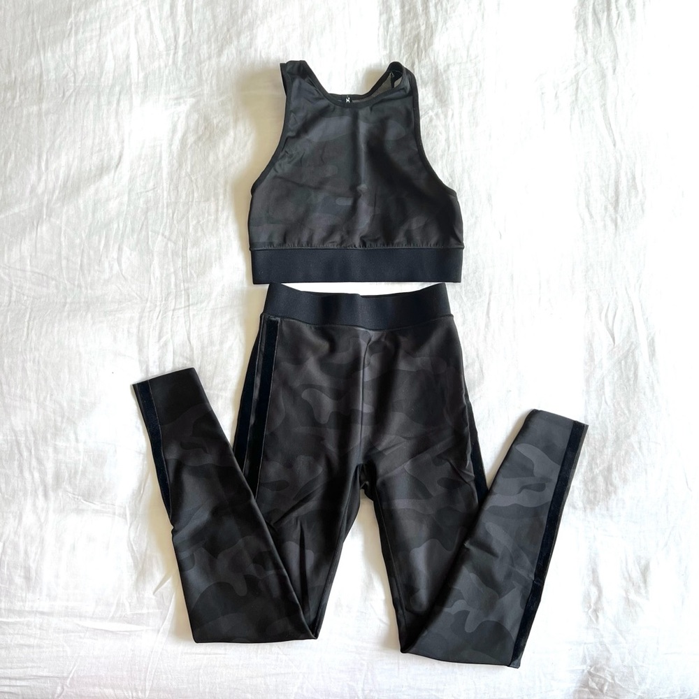 Bandier Ultracor High Waist Camo Set